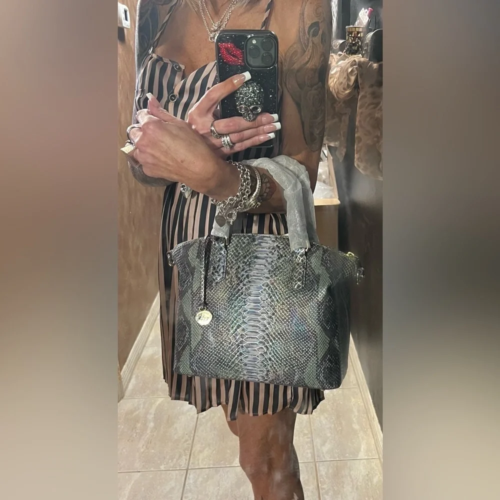 💜BRAHMIN “Moonstone Seville” DUXBURY Satchel💜NWT
